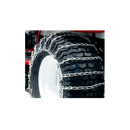 Peerless Chain Maxtrac Snow Blower/Garden Tractor Tire Chains, 2 Link Spacing, Steel, PR 1062156